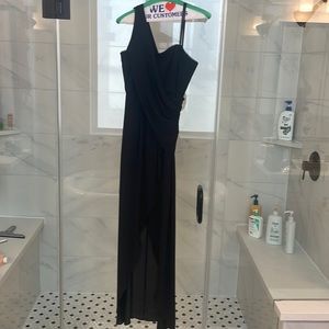 BCBG Kail Black High/Low Formal Dress